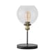 image 1 of ValueLights Sheridan Steampunk Table Lamp Glass Shade & Bulb | Black