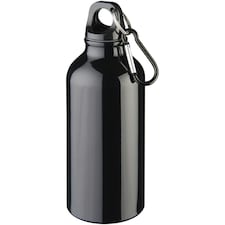 Oregon Plain 400ml Water Bottle - Solid Black - One Size