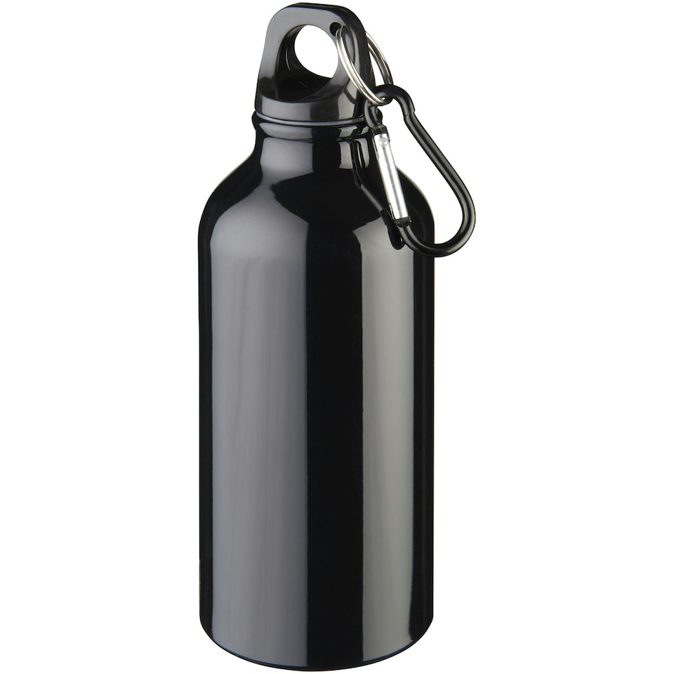 Oregon Plain 400ml Water Bottle - Solid Black - One Size