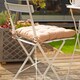 image 7 of Harbour Housewares Square Garden Chair Seat Cushion - Natural | Grey | Natural