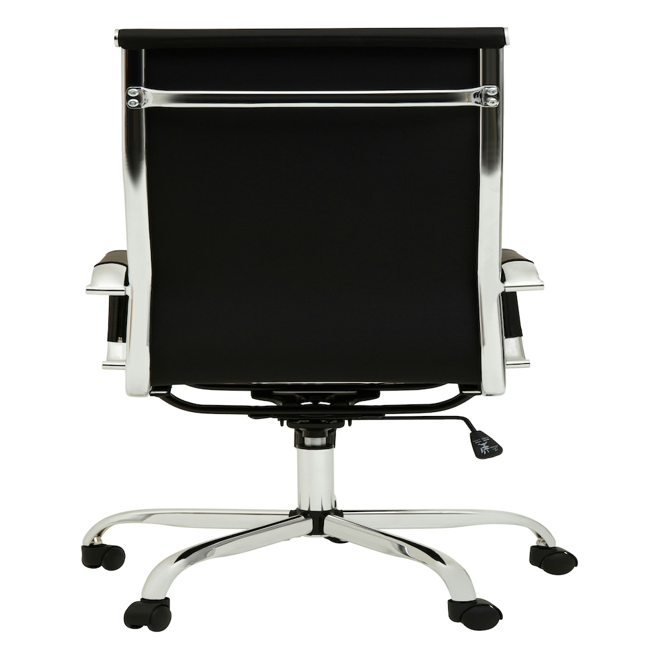 image 1 of Interiors By Premier Ergonomic Black High Back Home Office Chair, Comfortable Work From Home Chair, Movable Ergonomic Chair