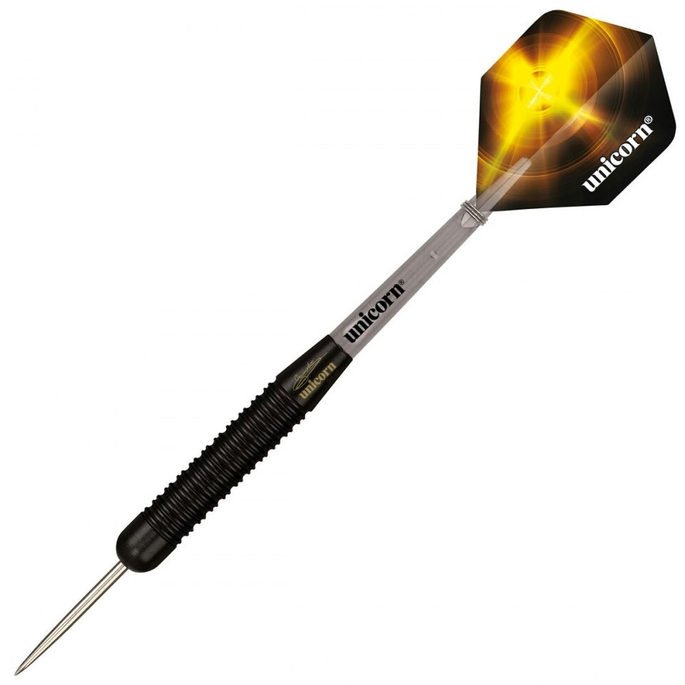 image 1 of Unicorn Gary Anderson Black Brass Darts (Pack of 3) - Black - 22g