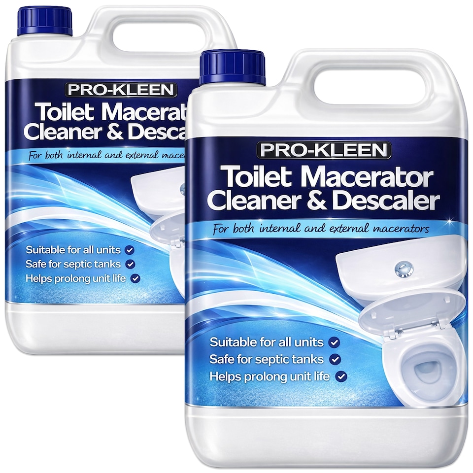 Pro-Kleen Toilet Macerator Cleaner & Descaler 10L - Highly Concentrated, Long-Lasting Formula, Compatible With All Saniflo Pump