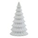 image 2 of Hill Interiors Ceramic Fir Tree Decoration - White - One Size