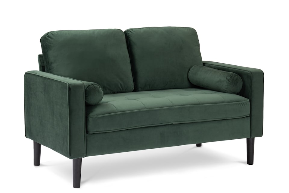 image 1 of Velvet Bottle Green 2 Seater Sofa BRINDISI