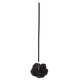 image 3 of Something Different Resin Rose Incense Stick Holder - Black - One Size