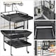image 4 of Yaheetech 156 cm Tall Play Top Rolling Metal Bird Cage Black
