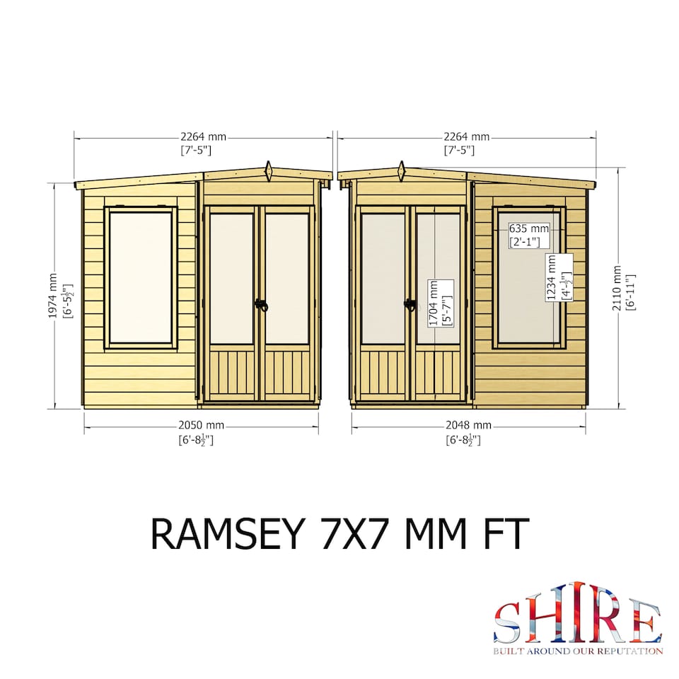 image 1 of Ramsey  7 x 7 Corner Summerhouse
