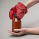 image 9 of Silicone Hot Grab Mini Oven Mitt, Hot Print Blue | Provence