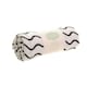 image 1 of Ziggle Cotton Muslin Square - Black & White Print | White | Black | L