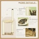 image 4 of PawHut 90cm Cat Tree Tower with Bed, Toy Ball, Scratching Post, Beige