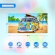 image 4 of GEEZY Beach Towel Blue Van Design Large Microfibre Quick Dry Travel Towel 70x140cm