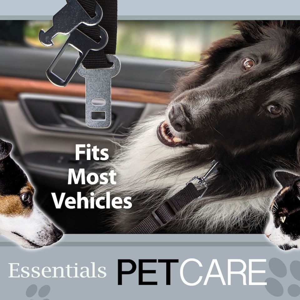image 1 of Crufts Universal Pet Seat Belt Travel Restraint - 3 Buckle Types