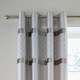 image 7 of Catherine Lansfield Sequin Cluster Fully Lined Eyelet Curtains Silver Silver | 66x72"
