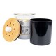image 2 of Honey Bee Farm Compost Caddy - Metal 2L Decorative Kitchen Food Waste Bin