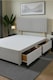 image 2 of Emily Divan Bed Base 2 Drawers, with Headboard Naples Fabric