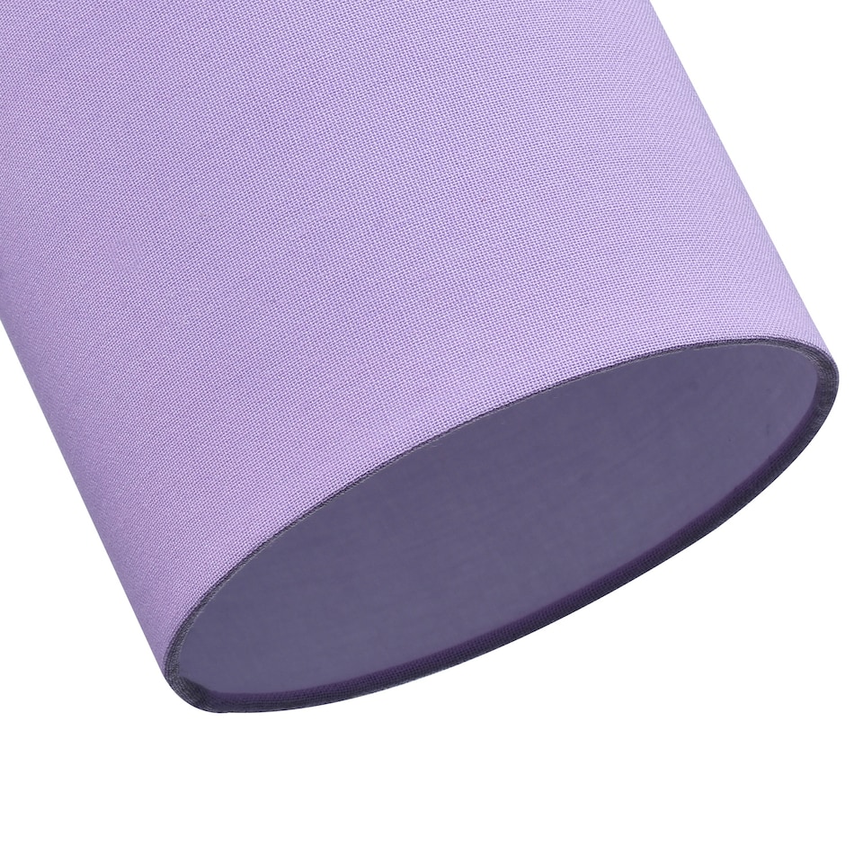 image 1 of Contemporary and Elegant Soft Lilac Linen Fabric 18cm High Cylinder Lamp Shade | Purple