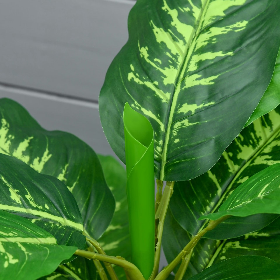 image 1 of HOMCOM 95cm Artificial Evergreen Tree Fake Plant in Pot Indoor Decor