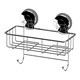 image 6 of Showerdrape Suctionloc Chrome Suction Wall Mounted Sponge Basket with Mounting Discs | Silver | 1