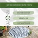 image 4 of Marco Paul Zigzag Round Outdoor Rug 180cm Black