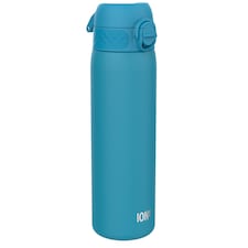 Leak Proof Slim Water Bottle, Stainless Steel, 600ml (20oz) | Blue | Blue | One Size