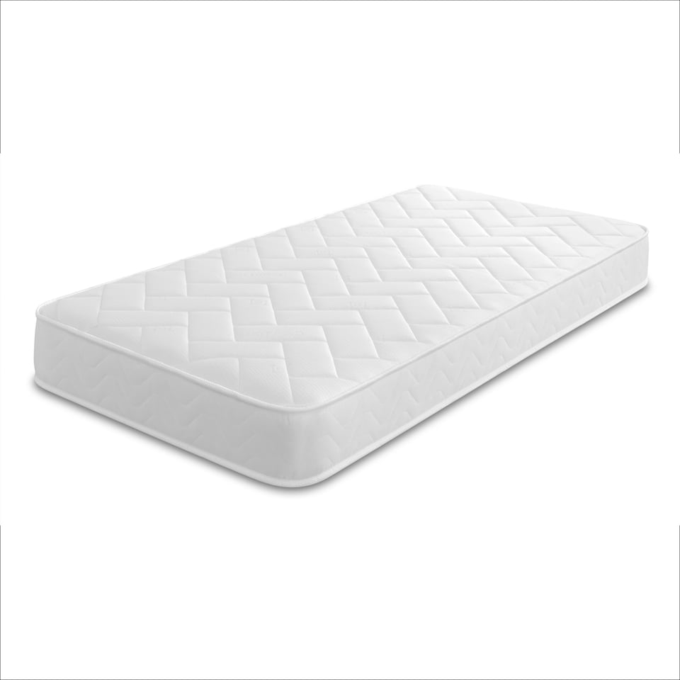 image 1 of Quilted Brick Hybrid Mattress - 18cm Deep, Soft Firmness | White | Small Single
