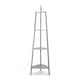 image 3 of ValueLights Hiru Painted Tripod Shelved Grey Floor Lamp Base Grey