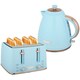 image 1 of HOMCOM 1.7L Kettle and Toaster Set with Defrost Reheat and Crumb Tray,UK Otter thermostat