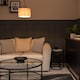 image 3 of ValueLights Reni Pair Blush Fabric Small Drum Ceiling Shades