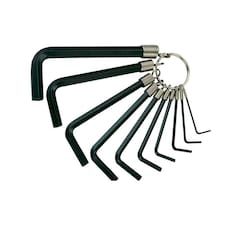 Teng Hex Key Set Of 10 On Ring - Multi Colour - Set of 10 on Ring Imperial (1/16-3/8in)