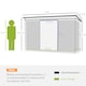 image 5 of Outsunny 7 x 4ft Metal Garden Storage Shed w/ Double Door Green