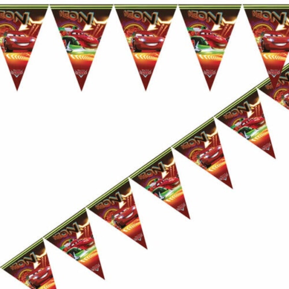 image 1 of Cars Neon Banner - Multicoloured - One Size