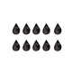 image 1 of Bristol Novelty Black Cat Nails - Black - One Size One Size