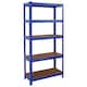 image 6 of House of Home Steel Racking Shelving 5 Tier Heavy Duty Garage Storage Racks Shelf Metal Unit | Blue