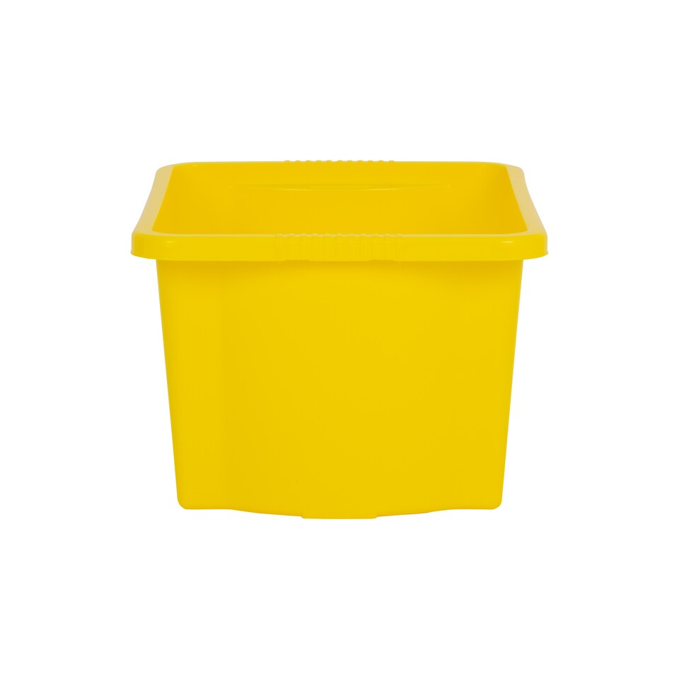 image 1 of Wham Stack & Store 4 x 30L Plastic Storage Boxes | Yellow | 4