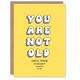 image 1 of Not Old Until Eyesight Goes Fun Joke Funny Birthday Card