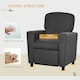 image 7 of HOMCOM Kids Armchair Children Recliner Sofa Lounger Chair w/ Footrest Grey