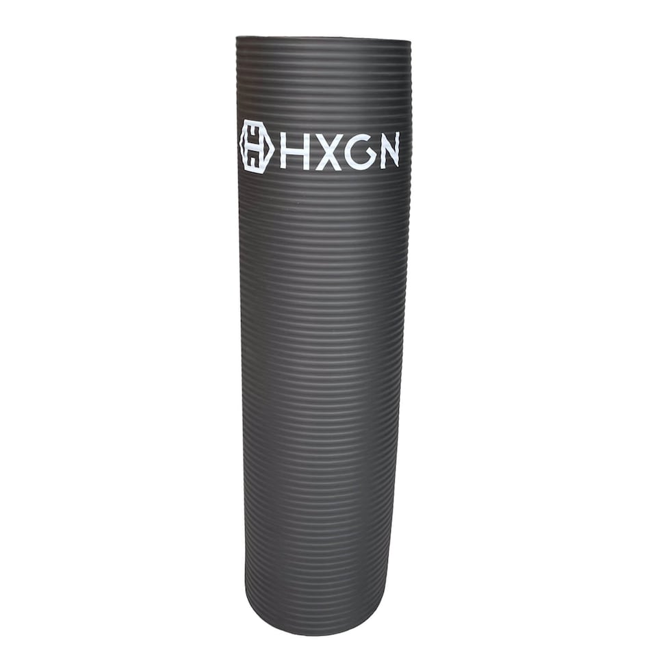 image 1 of HXGN 10mm High-Density NBR Exercise Mat — 183 x 61 cm, Black | Multi | Black | L 183 x W 61cm