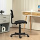 image 6 of HOMCOM Armless Office Chair with Adjustable Height 360° Swivel Wheels Black
