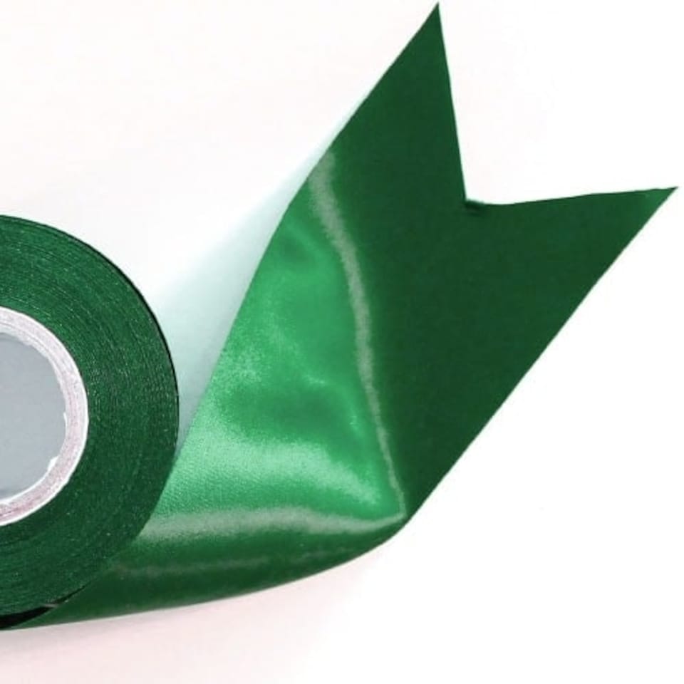 Green Satin Faced Ribbon Reel 70mm x 25m
