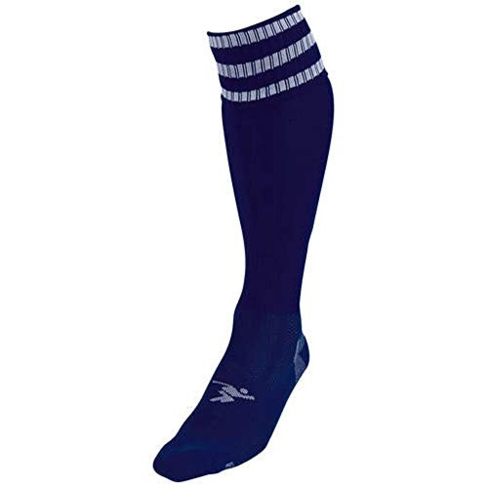 image 1 of Pt 3 Stripe Pro Football Socks Boys Navy/White