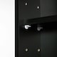 image 6 of HOMCOM 5-Tier Wall Display Shelf Unit Cabinet w/ Shelves Glass Doors Black