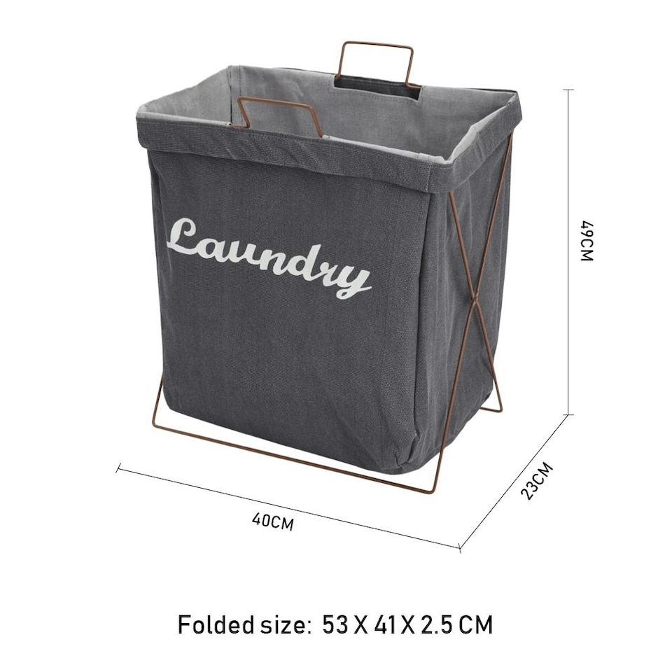 image 1 of Living and Home Waterproof Foldable Laundry Storage Basket