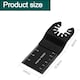 image 3 of 20pc Oscillating Multi Tool Saw Set Blade Metal Wood PVC Cutter
