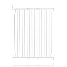 Safetots Extra Tall Eco Screw Fit Baby Gate, White, 90cm - 100cm, Extra Tall Gate 100cm in Height, Stair Gate for Baby, Screw Fitted Safety Gate, Easy Installation