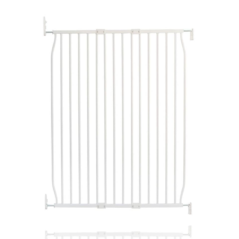 image 1 of Safetots Extra Tall Eco Screw Fit Baby Gate, White, 90cm - 100cm, Extra Tall Gate 100cm in Height, Stair Gate for Baby, Screw Fitted Safety Gate, Easy Installation