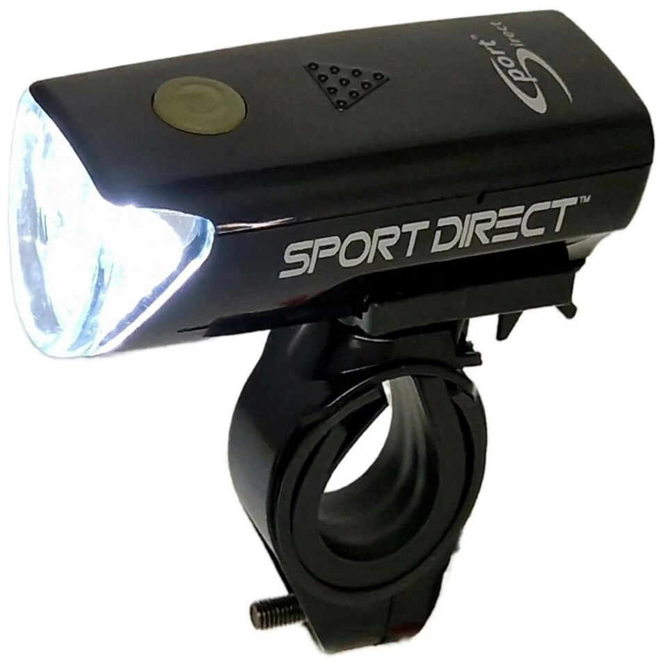image 1 of Sport Direct Mega Bright Battery 20 Lm 3x LED Bike Front Light 220hrs Run Time*