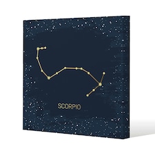 Gold scorpio (canvas) 46 x 46 x 4cm