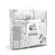 image 4 of Velosso Maya Cotton Blend Quilted Bedspread Set Grey | Grey | King