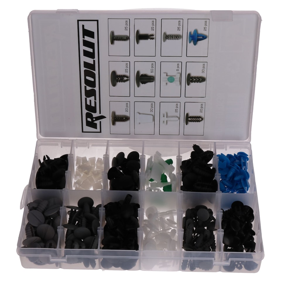 image 1 of Fiat Trim Clips Rivets Retaining Retainer Grommet Clip 308pc Fixings Fasteners